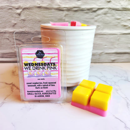 wednesdays we drink pink wax melts - the salty hive