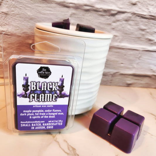 black flame wax melts