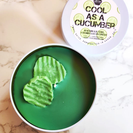 cool as a cucumber candle