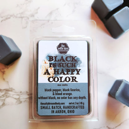 black is such a happy color wax melts