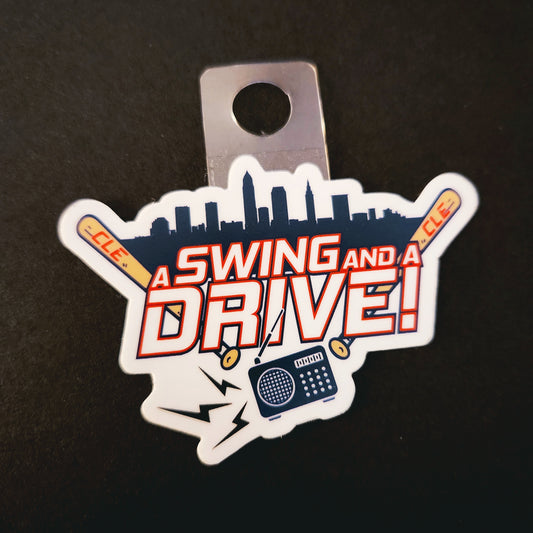 cleveland guardians - a swing and a drive sticker