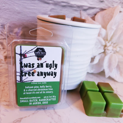 t'was an ugly tree anyways wax melts - christmas vacation inspired - the salty hive