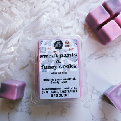 sweat pants and fuzzy socks - the salty hive - sweater weather similiar