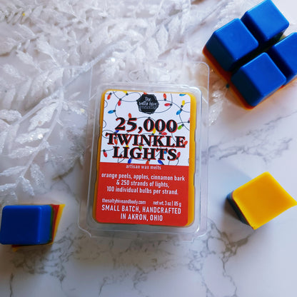 25,000 twinkle lights wax melts - the salty hive - christmas vacation inspired