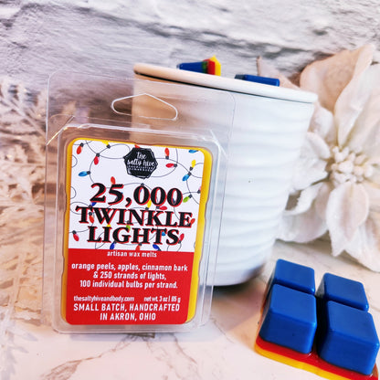 25,000 twinkle lights wax melts - the salty hive - christmas vacation inspired