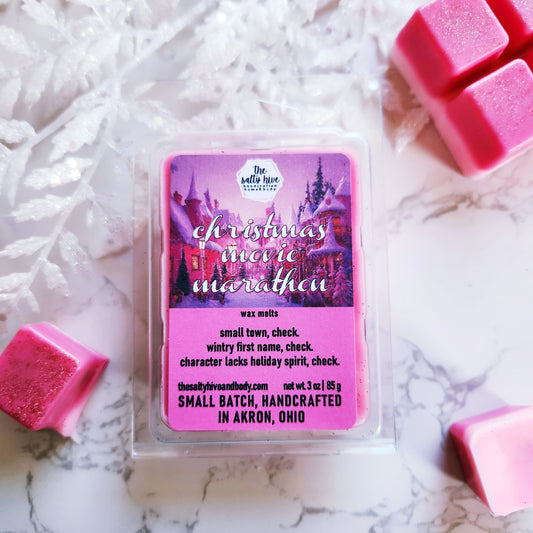 christmas movie marathon wax melts - the salty hive