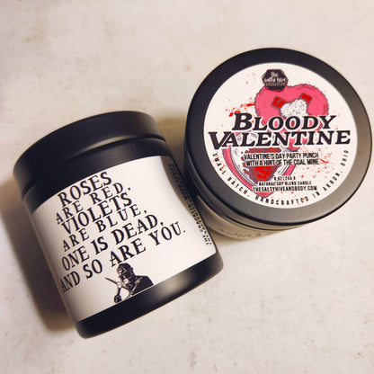 bloody valentine candle