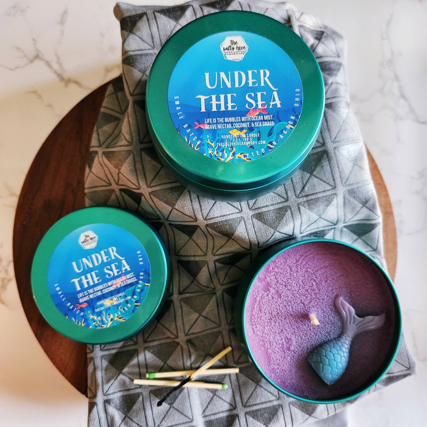 DISCONTINUED under the sea candle