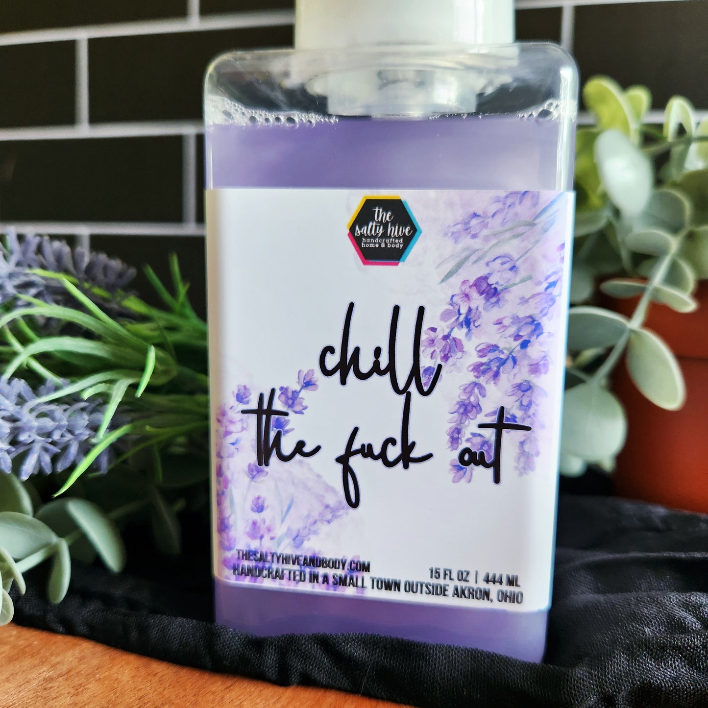 chill the fuck out - lavender, spearmint, camphor foaming hand soap - the salty hive