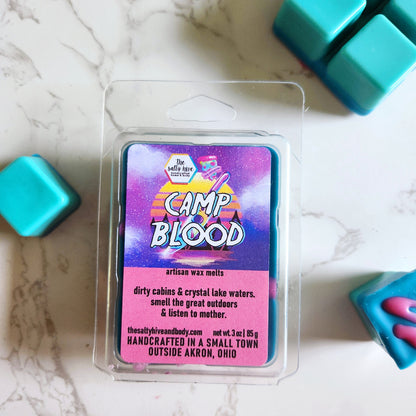 camp blood wax melts