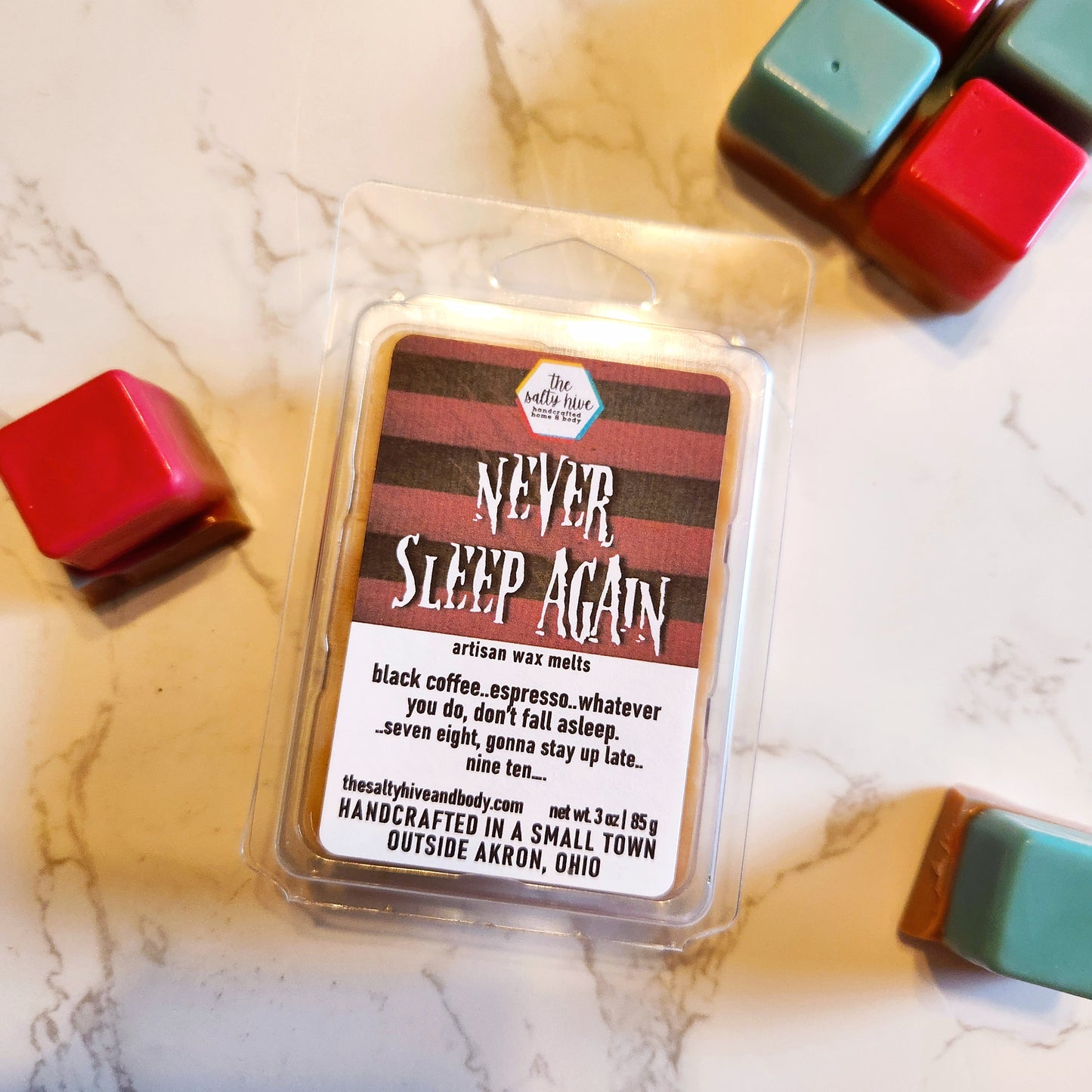 never sleep again wax melts