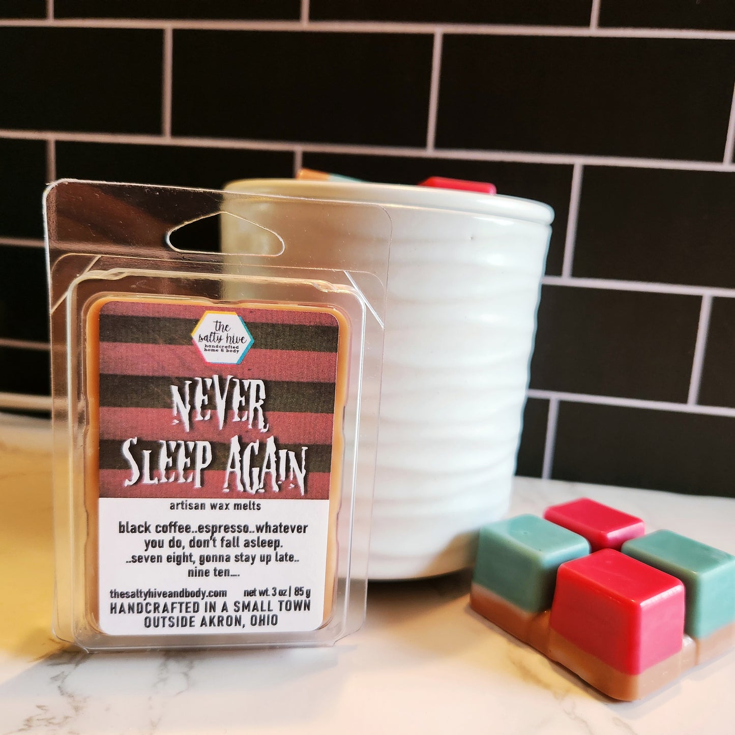 never sleep again wax melts