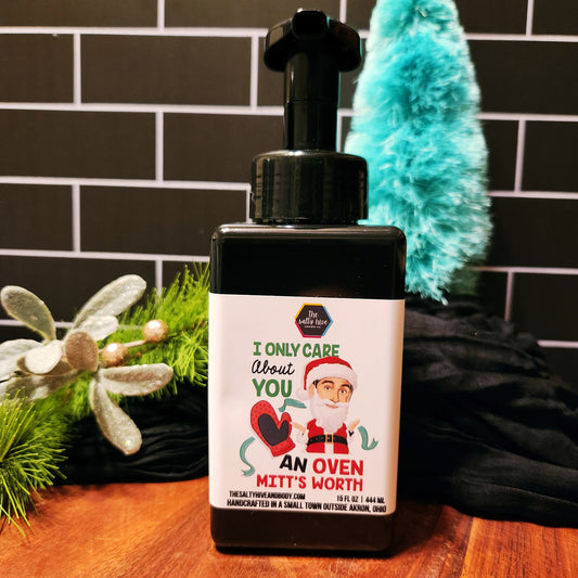 i only care about you an oven mitt's worth foaming hand soap