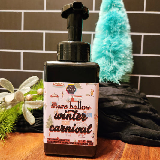 stars hollow winter carnival foaming hand soap