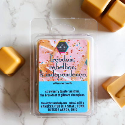 freedom, rebellion, & independence wax melts