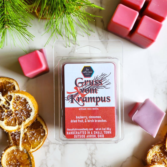 gruss vom krampus wax melts formerly he sees you when you're sleeping