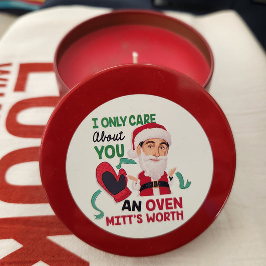 oven mitt's worth candle - the office