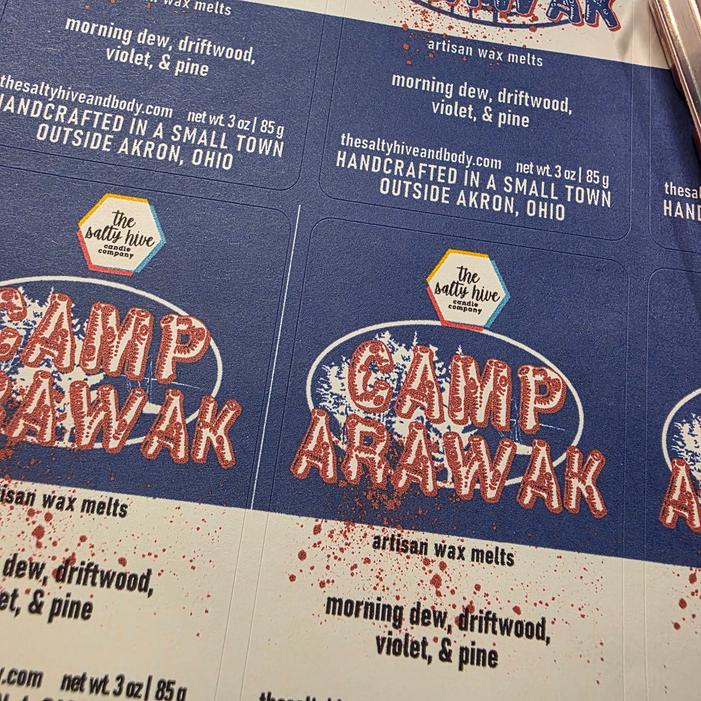 camp arawak wax melts - sleepaway camp