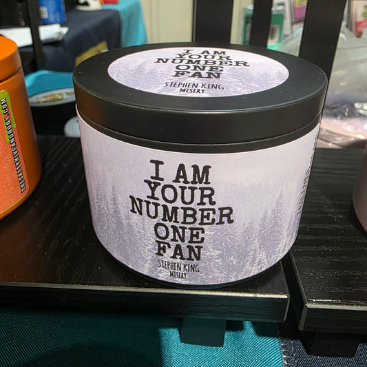 i'm your number one fan candle - stephen king's misery