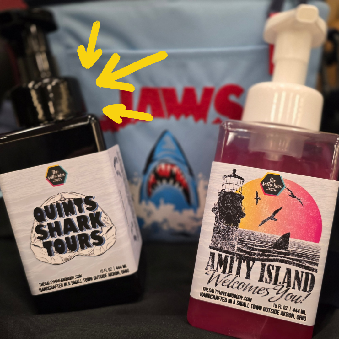 quint's shark tours foaming hand soap