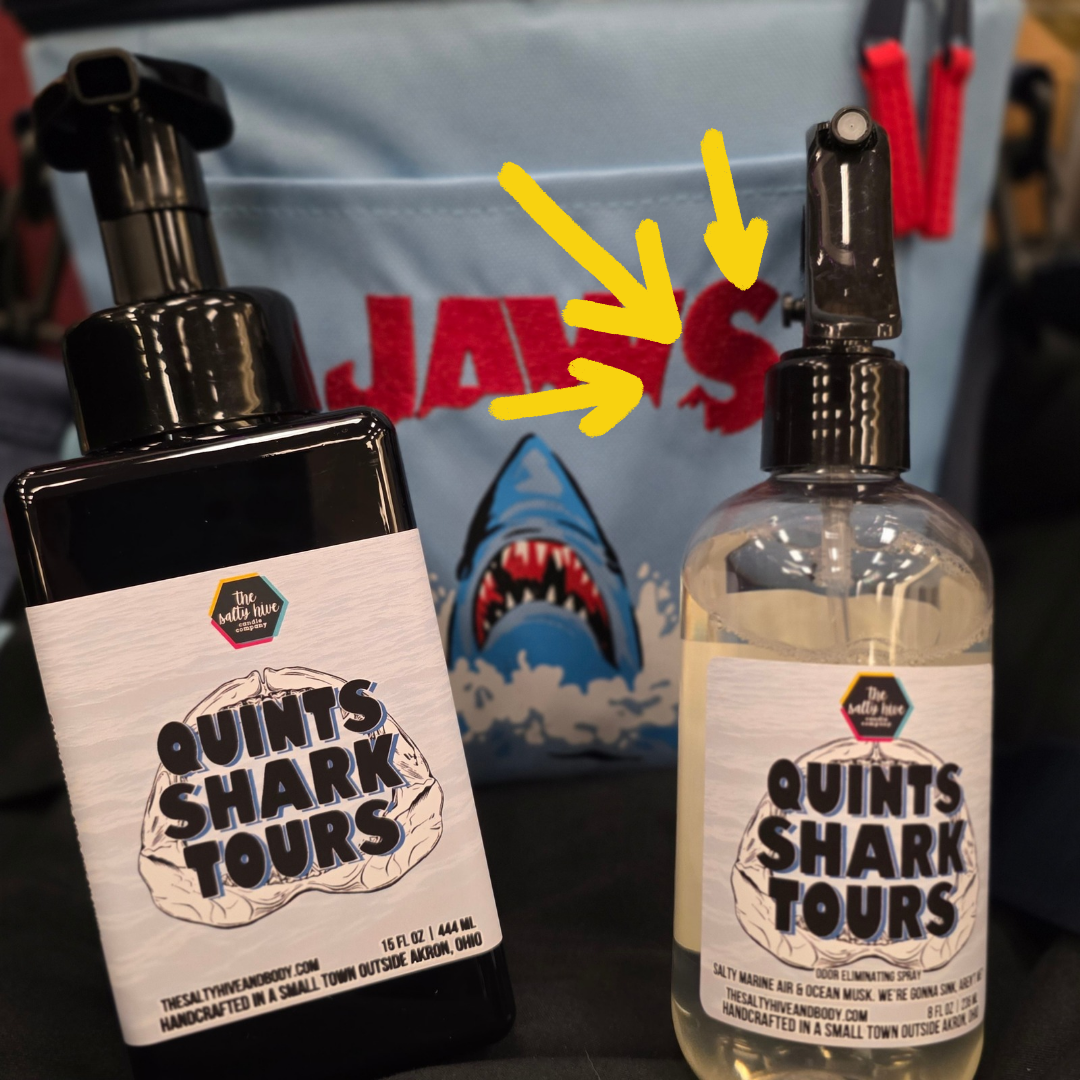 quint's shark tours room spray