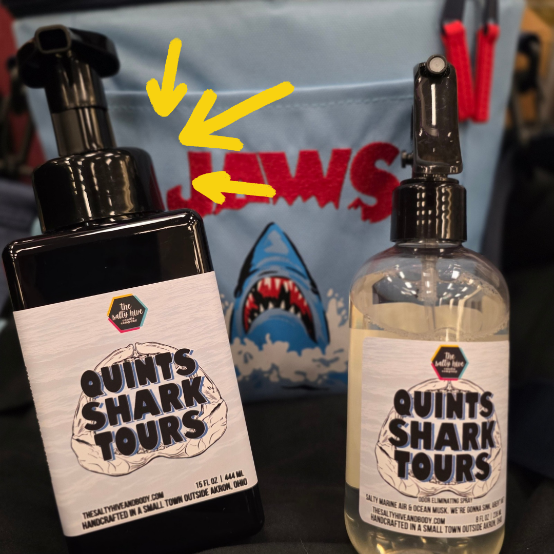 quint's shark tours foaming hand soap