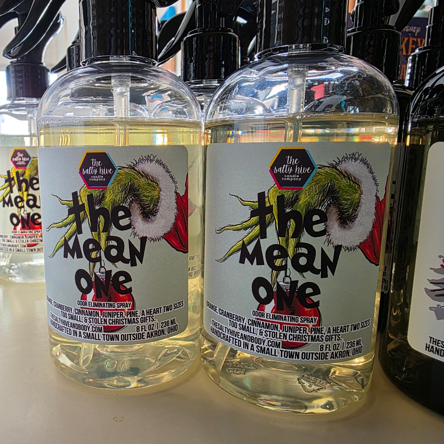 the mean one room spray - the grinch