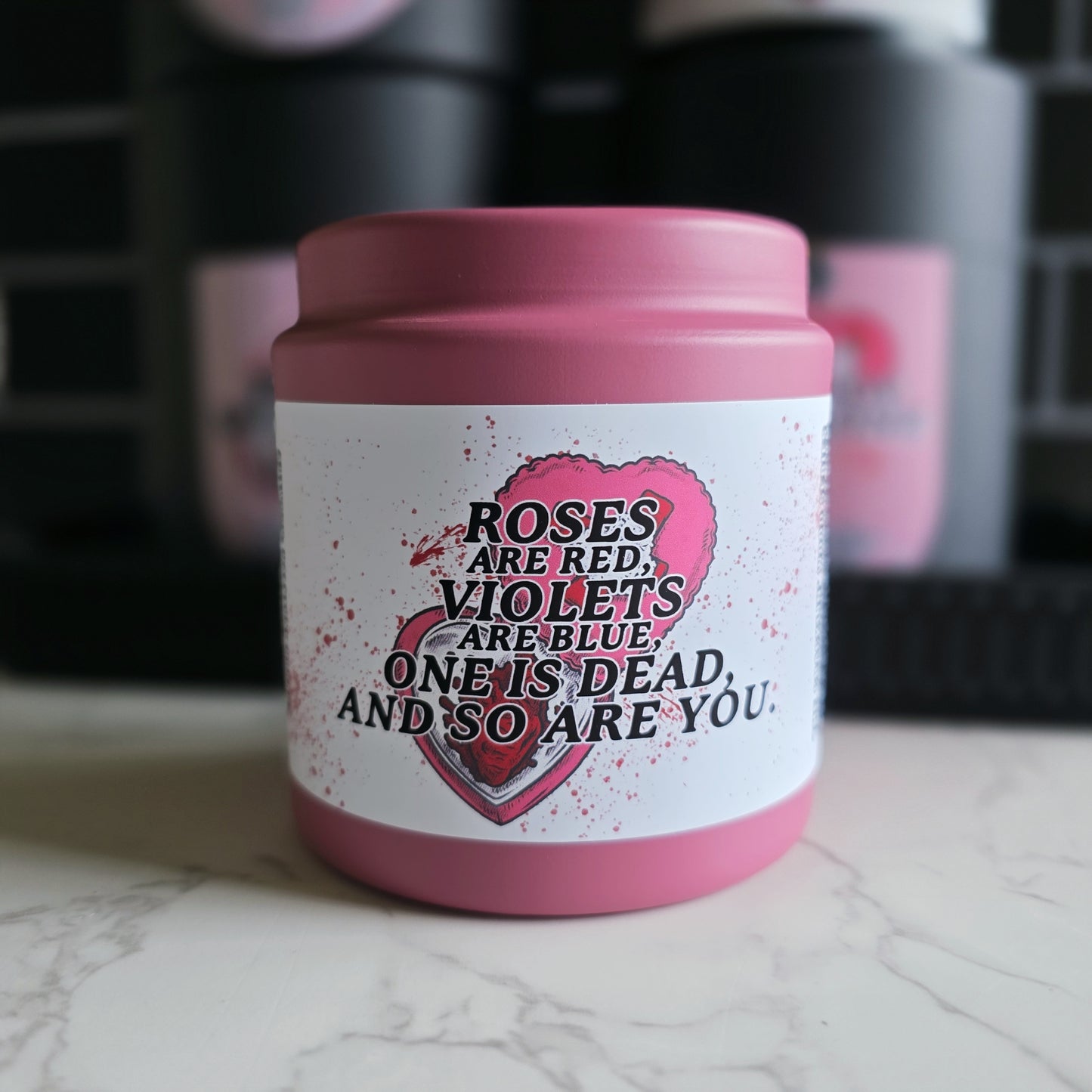 bloody valentine candle