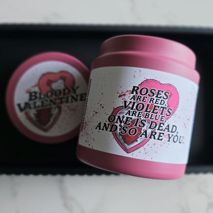 bloody valentine candle