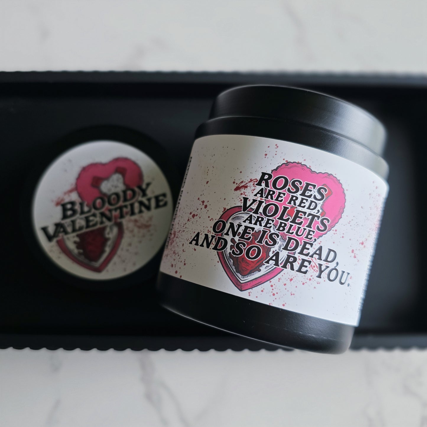 bloody valentine candle