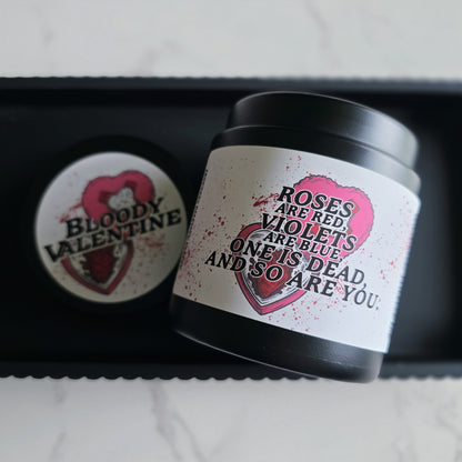 bloody valentine candle