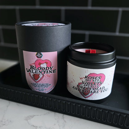 bloody valentine candle