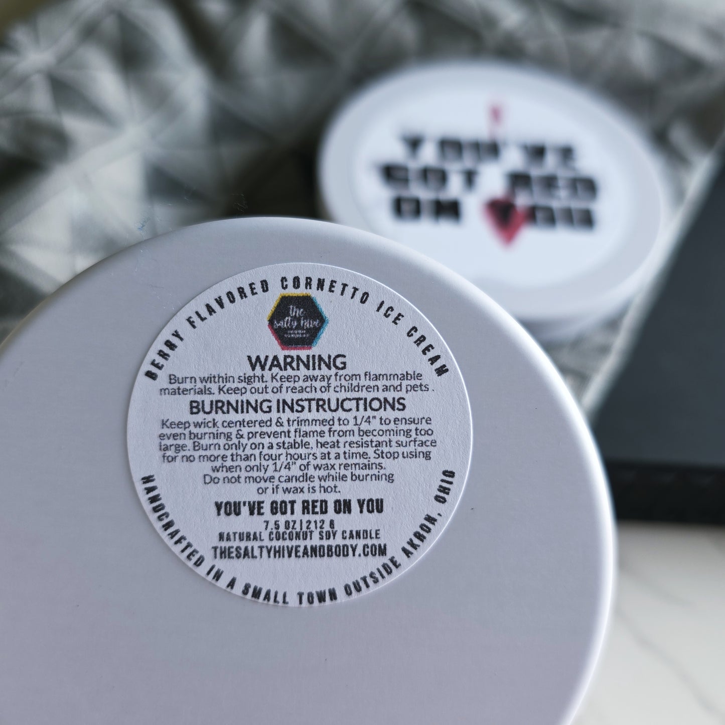 you've got red on you candle