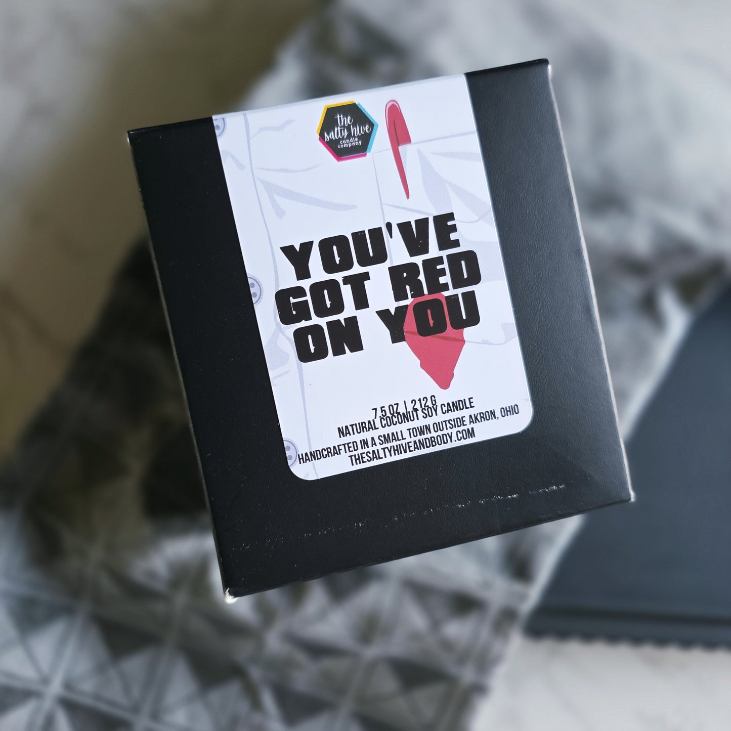 you've got red on you candle