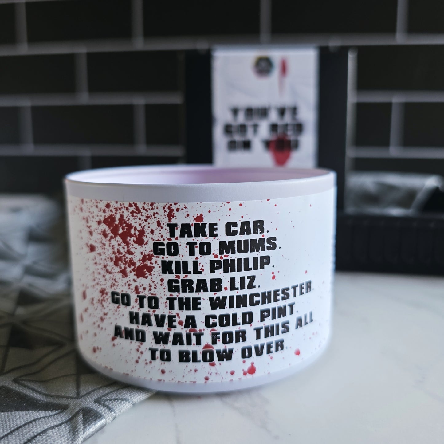 you've got red on you candle