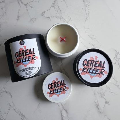 cereal killer wood wick candle