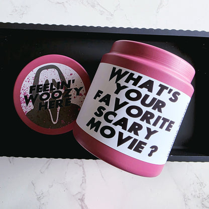 feelin' woozy here wood wick candle - scream