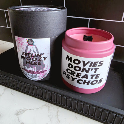 feelin' woozy here wood wick candle - scream
