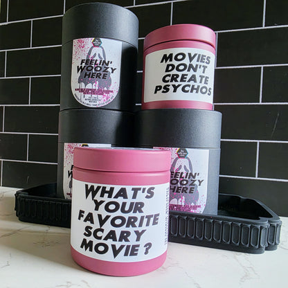 feelin' woozy here wood wick candle - scream