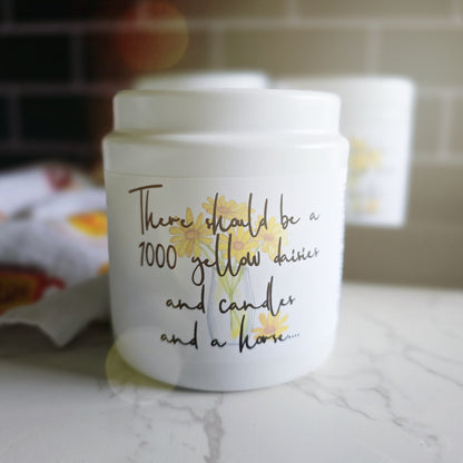 1000 yellow daisies candle - the cracklin' wood lux series - gilmore girls
