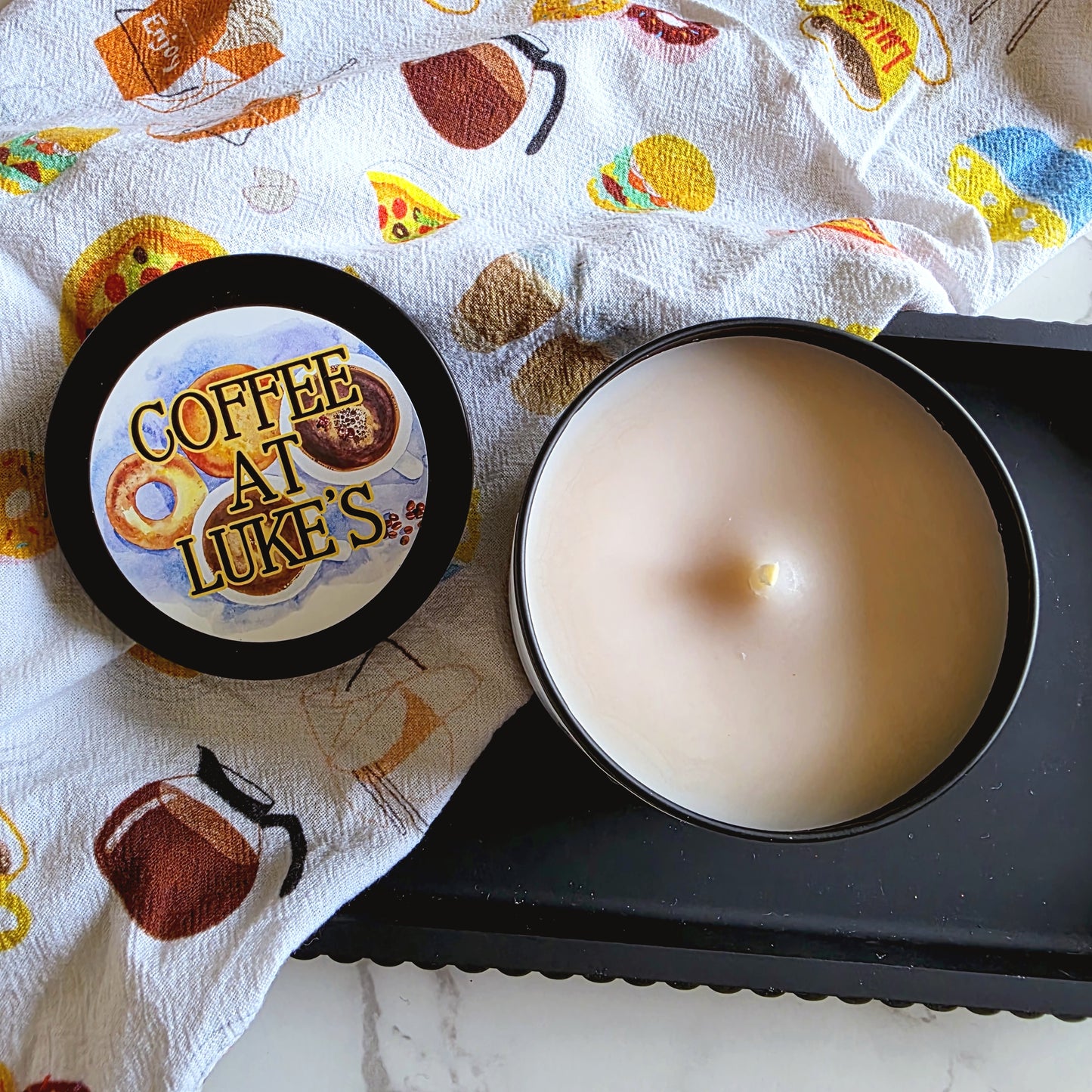 coffee at luke's candle - gilmore girls