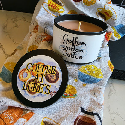 coffee at luke's candle - gilmore girls