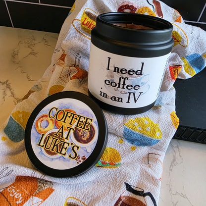 coffee at luke's candle - gilmore girls