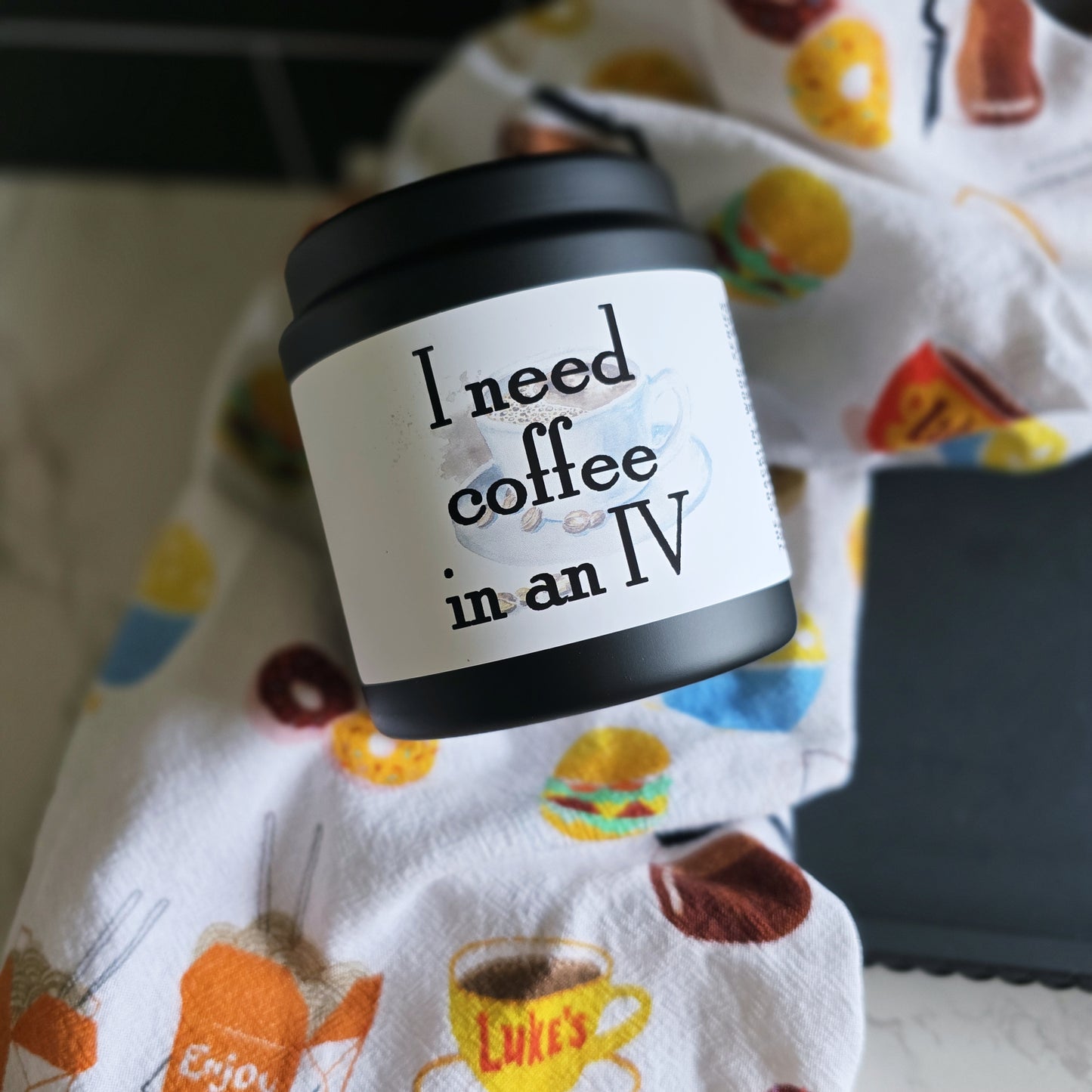 coffee at luke's candle - gilmore girls