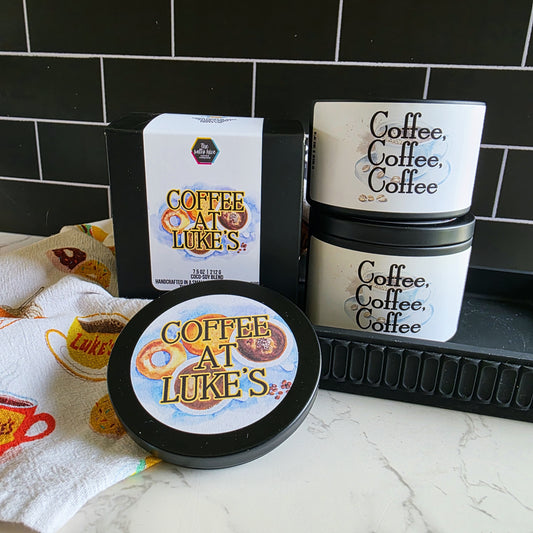 coffee at luke's candle - gilmore girls