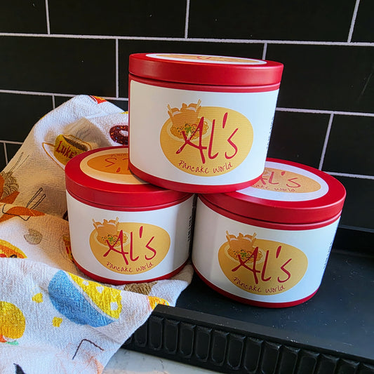 al's pancake world candle - gilmore girls inspired