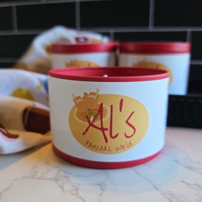 al's pancake world candle - gilmore girls inspired