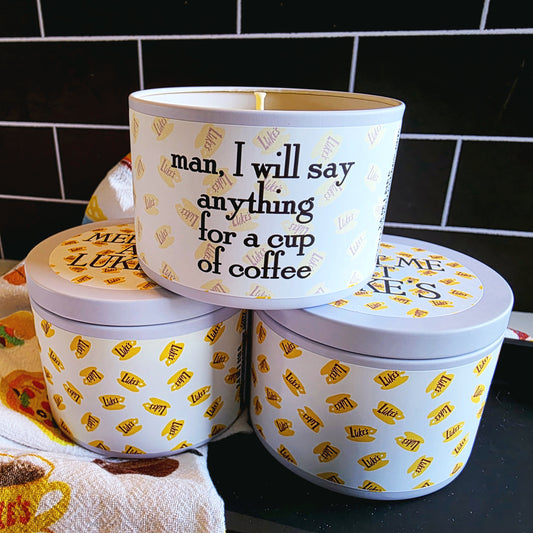 meet me at luke's candle - gilmore girls inspired