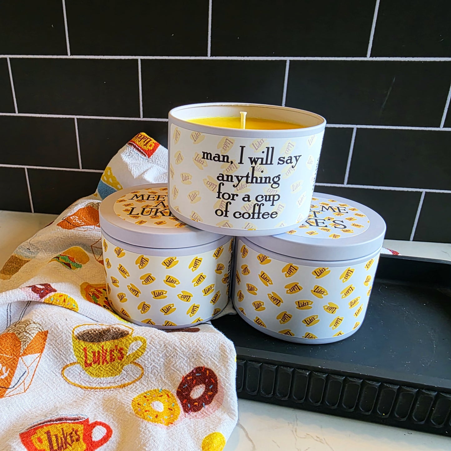 meet me at luke's candle - gilmore girls inspired