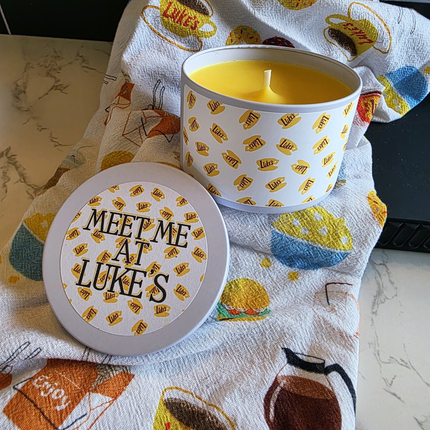 meet me at luke's candle - gilmore girls inspired